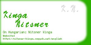 kinga nitsner business card